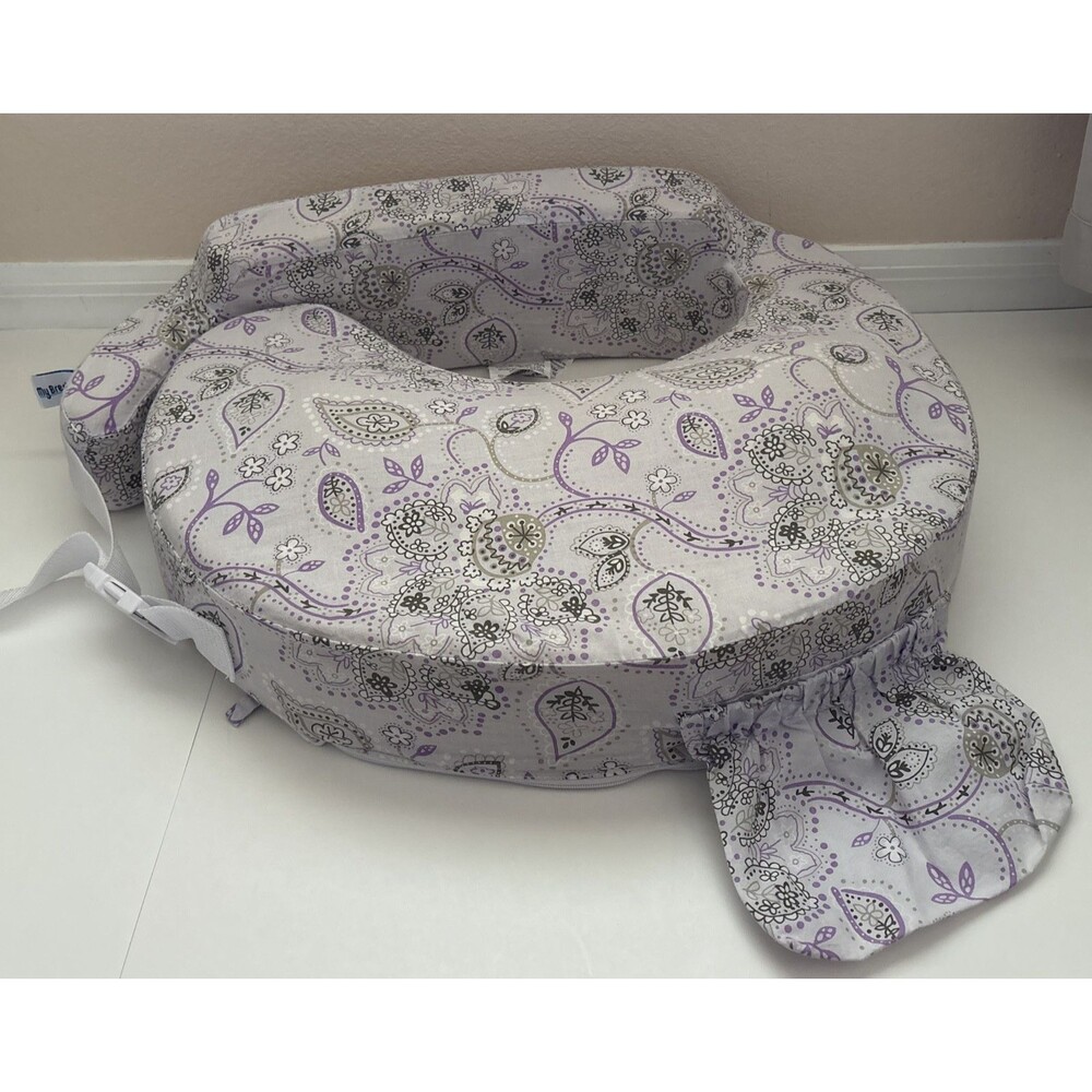 My Brest Friend Nursing Pillow Ergonomic Breastfeeding Pillow Soft Purple White